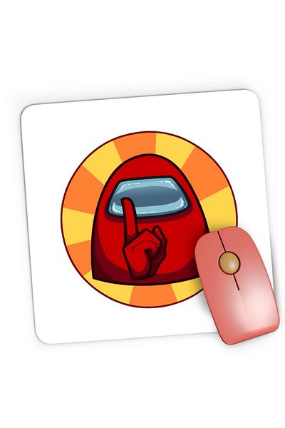 OEM Mousepad Gaming Among Us Sus Shh Silence Vote Out, 21x19 cm