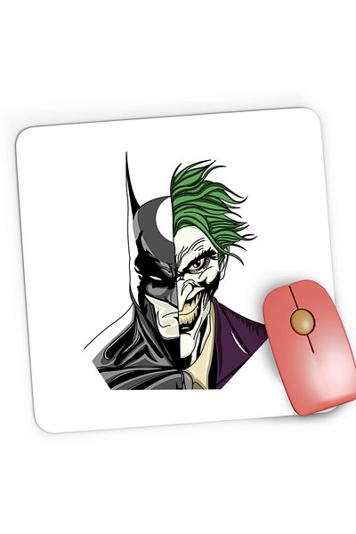 OEM Mousepad Gaming Batman Joker Face Best Friends Megadeth Legends, 21x19 cm