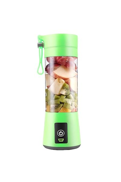 Retoo Mini blender portabil pentru călătorii, încărcare USB, 1500mAh, ABS/oțel inoxidabil, 380ml, verde