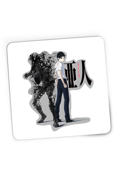 OEM Mousepad Gaming Ajin Nagai Kei Horror Supranatural Monster, 21x19 cm