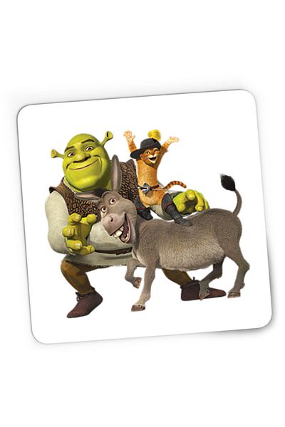 OEM Mousepad Gaming Shrek Donkey Puss In The Boots Story, 21x19 cm