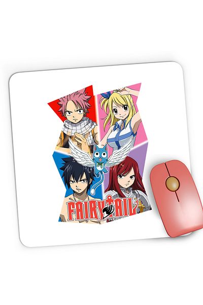 OEM Mousepad Gaming Fairy Tail Dream Team Gang Cool Hero, 21x19 cm