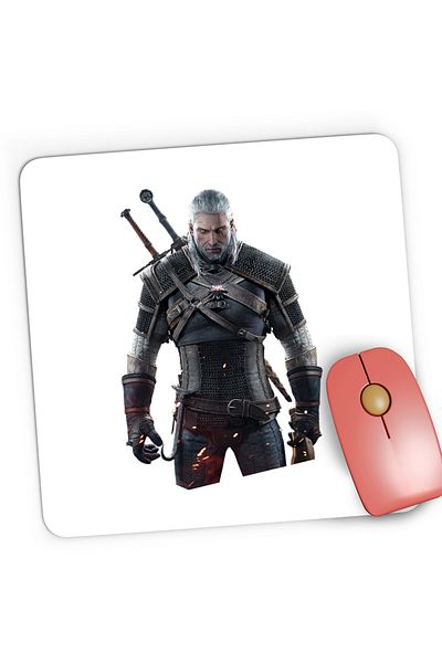 OEM Mousepad Gaming The Witcher Geralt of Rivia Andrzej Sapkowski Game, 21x19 cm