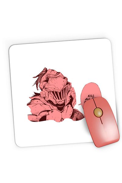 OEM Mousepad Gaming Goblin Slayer Kill Force Gore Anime Otaku Costume Armor, 21x19 cm
