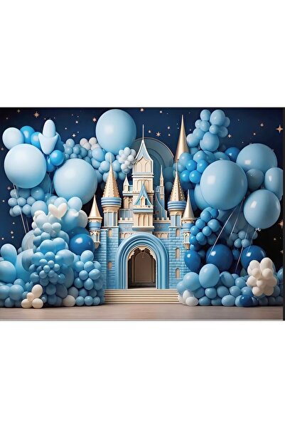 PROMISEBACKDROP2 Doğum Günü, Parti Konsept, Balon Zinciri, Fotoğraf Çekimi, Kumaş Arka Fon 150X200