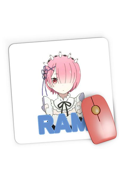 OEM Mousepad Gaming Re Zero RAM Sister Isekai Paranormal Demon Time Travel, 21x19 cm