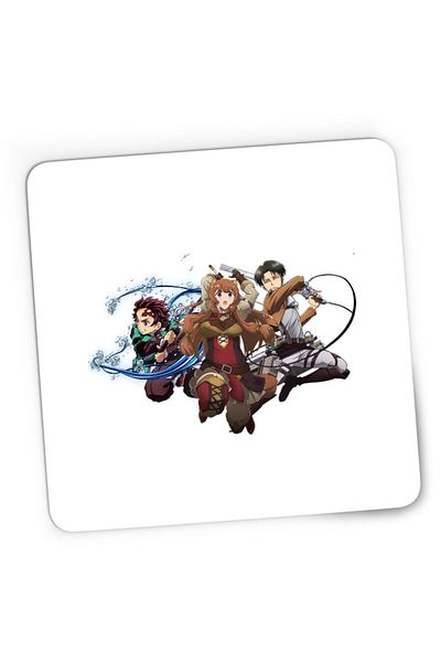 OEM Mousepad Gaming Rising of the Shield Hero Tanjirou Kimetsu no Yaiba Levi Attack on Titan, 21x19 cm
