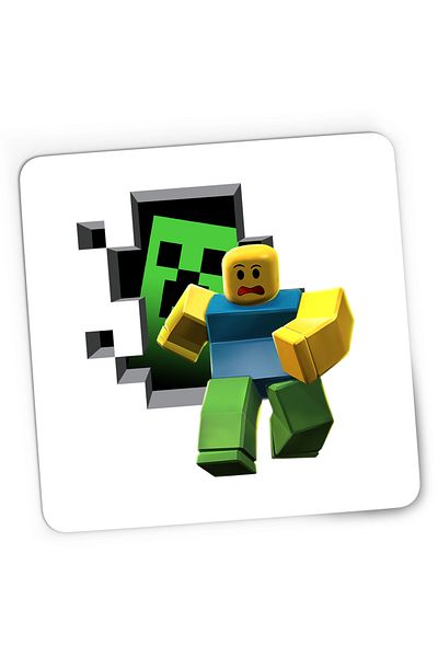 OEM Mousepad Gaming Roblox Minecraft Earth Aternos Mcskins, 21x19 cm
