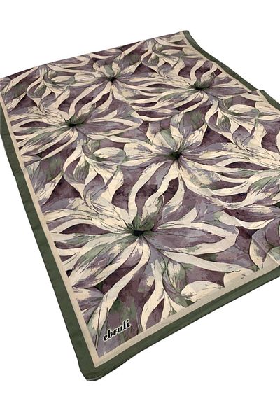 Ebruli Patterned Jan Jan 0359 Khaki Shawl