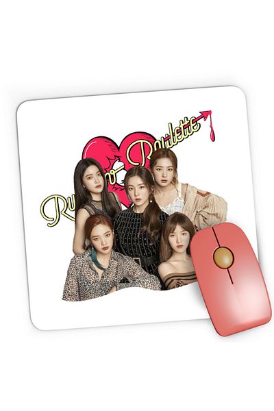 OEM Mousepad Gaming Red Velvet Russian Roulette Heart Album New Hit, 21x19 cm