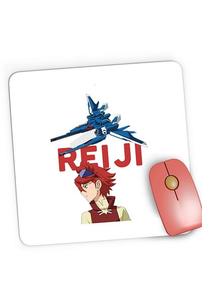 OEM Mousepad Gaming dam Build Fighters Reiji Airplane, 21x19 cm