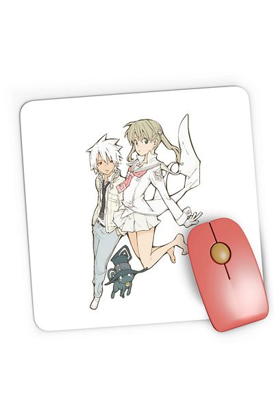 OEM Mousepad Gaming Soul Eater Black Star Maka Angel Version Manga, 21x19 cm