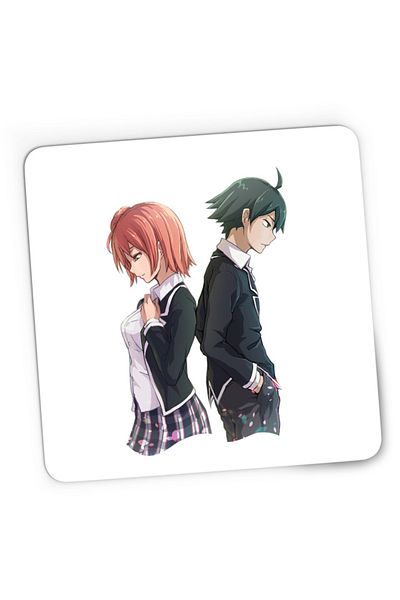 OEM Mousepad Gaming OreGairu Hikigaya Yuigahama Yui Schoolmates Friends, 21x19 cm