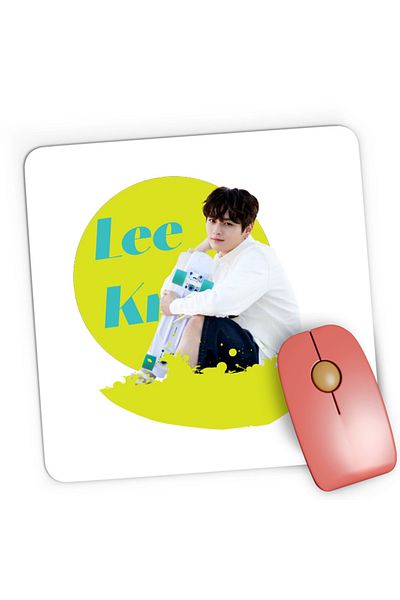 OEM Mousepad Gaming Stray Kids Lee Know Small Vocals Rapper God, 21x19 cm
