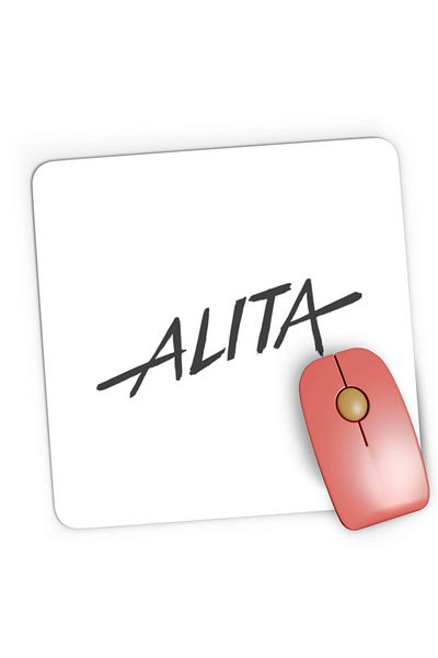OEM Mousepad Gaming Batle Angel Alita Logo Anime Shounen, 21x19 cm