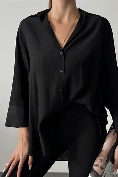 Quzu Black Women's Shirt 11693