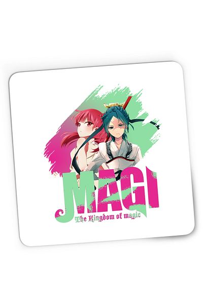 OEM Mousepad Gaming Magi The Labyrinth of Magic Morgiana Hakuryuu Logo Brush, 21x19 cm