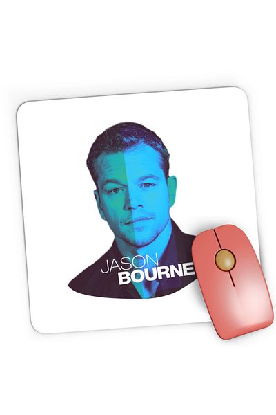 OEM Mousepad Gaming Bourne Portret Cool Men Detective Police, 21x19 cm