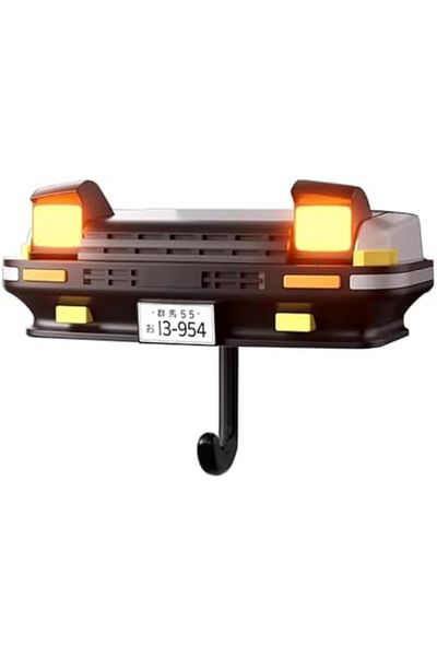 Generic Wall-Mounted Keychain Rack with Light-Up Vintage Car Design – Key Holder with Car Key Hook