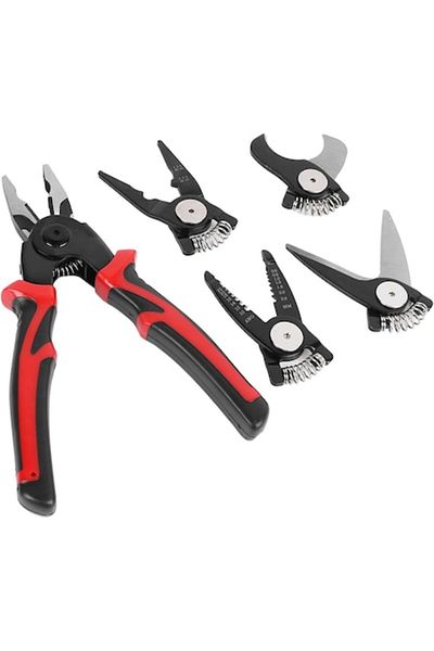 OEM 5 in 1 Multifunctional Pliers Set for Electricians, 5 Interchangeable Heads