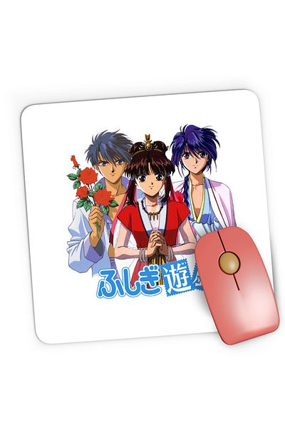 OEM Mousepad Gaming Fushigi Yuugi Tamahome Yuuki Nuriko Dozaanimata, 21x19 cm