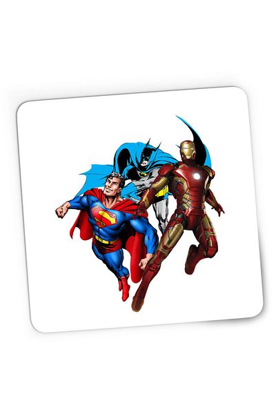 OEM Mousepad Gaming Ironman Technology Batman Superman DC Superhero, 21x19 cm