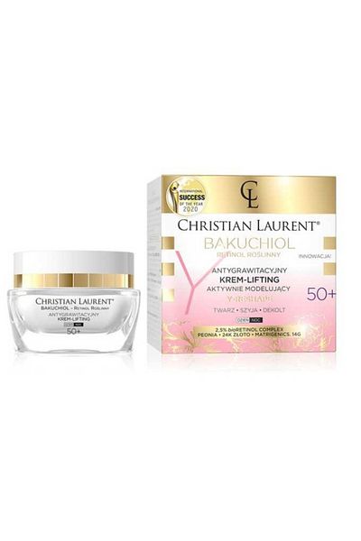Christian Laurent bioBakuchiol Y-Reshape – Cremă antirid fermă-liftantă pentru femei 50+, 50ml