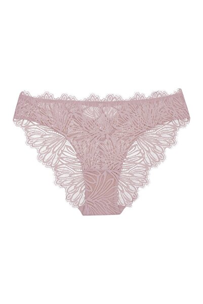 ESOTIQ Chiloți de damă cu dantelă florală și decupaje la spate, brazilian | Sapphire