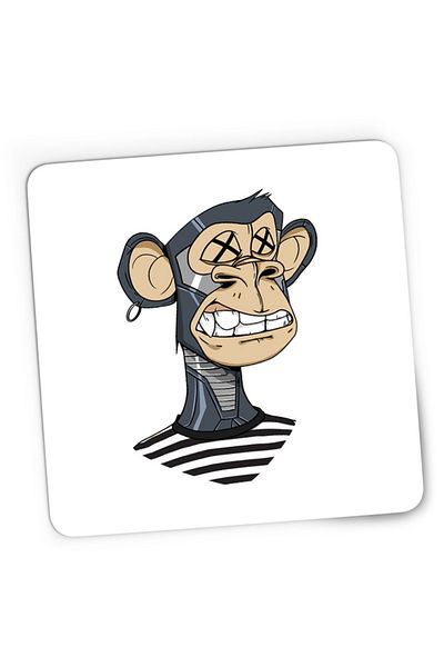 OEM Mousepad Gaming NFT Monkey Currency Money Trend Animal, 21x19 cm