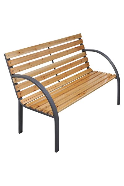 vidaxl Bancă de grădină, 112 cm, lemn masiv de brad