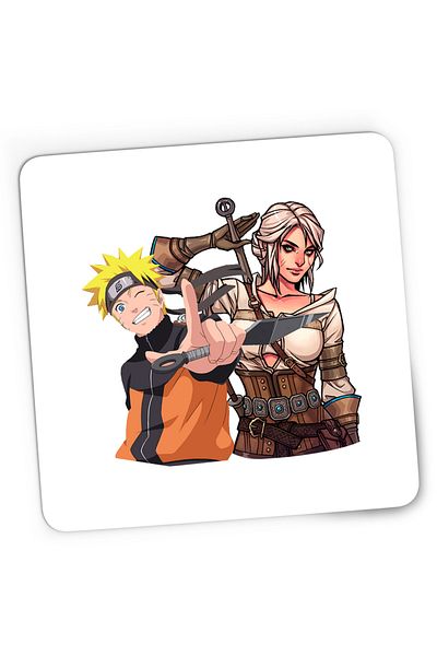 OEM Mousepad Gaming The Witcher Ciri Naruto Shippuden Anime Desene, 21x19 cm