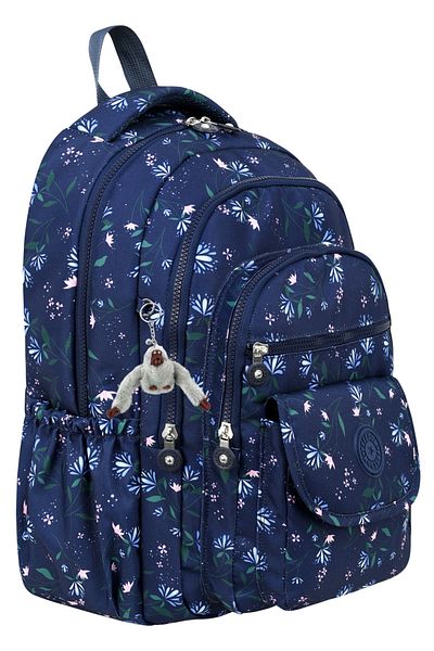 Çanta Trend Luxury Patterned High School and Middle School Backpack, Patterned Schoolbag, Monkey Keychain Gift