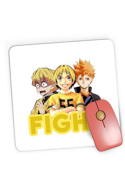 OEM Mousepad Gaming Hikaru no Go Zenitsu Kimetsu no Yaiba Haikyuu Power Otaku, 21x19 cm