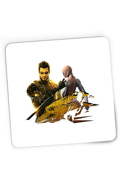 OEM Mousepad Gaming Deus Ex Cyborg Human Revolution Video Game, 21x19 cm