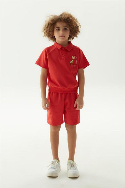 Nebbati Boy Red Tracksuit Top