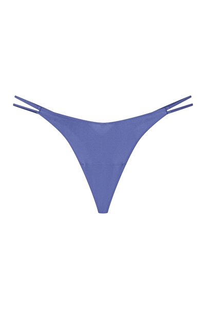 ESOTIQ Chiloți tanga pentru femei, confortabili, cu tivuri lipite și șnururi decorative, decupaj la spate | Bosco