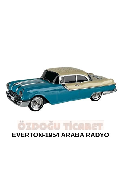 ÖZDOĞU TİCARET Arabalı Nostaljik Radyo EVERTON RT-1954 (Bluetooth Fm/Usb/Tf/A...