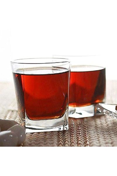 Pasabache طقم كوب شاي سادة تركي - زجاج شفاف - 6 قطع