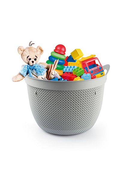 Üçsan Durable Round Drop Design Laundry Basket 44 x 32.5cm