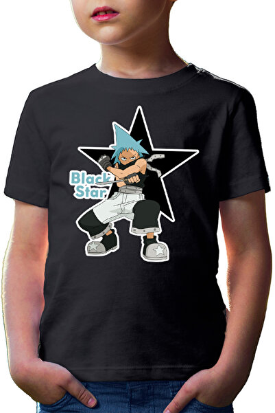 OEM Tricou copii Soul Eater Black Star Otaku Fight Pose Spirit Trap