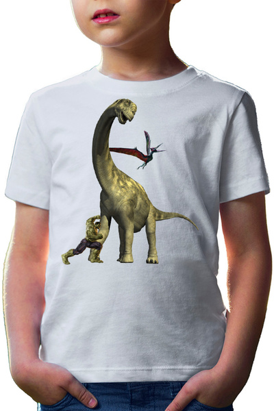 OEM Παιδικό μπλουζάκι Jurassic Park Triceratops Μεγάλος λαιμός χορτοφάγος Hulk