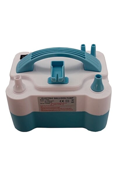 SDX Market Pompă electrică pentru baloane și obiecte gonflabile cu dispozitiv de legare, albastră, albă