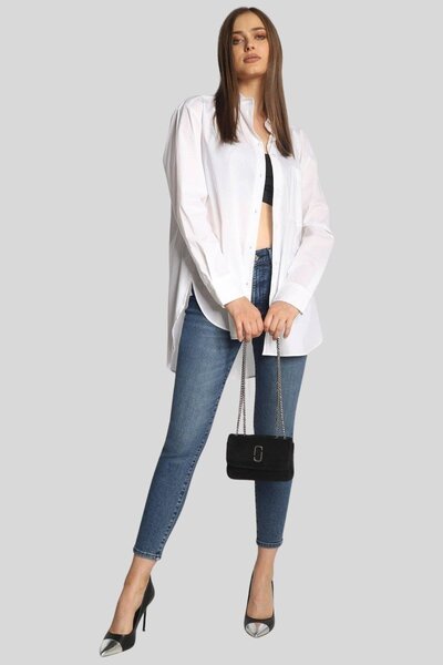 HUGO Slim Fit Kadın Jean Pantolon Mavi 420