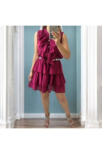 GLAMSI Flowy Cotton Dresses + Belt Included