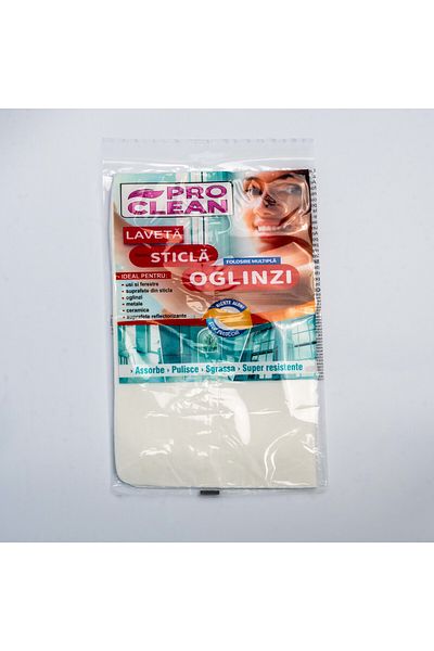 Pro Clean Official White Glass and Mirror Cleaning Cloth – Multi-Purpose PVA Towel, Super Absorbent