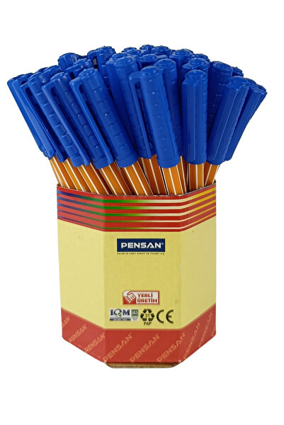 Pensan Ballpen Office Pen Blue 1010 60's (1mm)