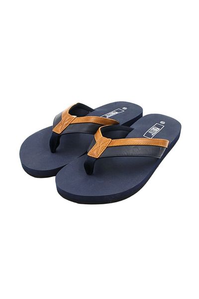 Perletti Men's flip-flops, Perletti, navy blue sole, 43 EU