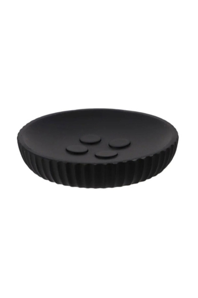 Tendance Stylish Striped Design Round Polyresin Soap Dish 11cm