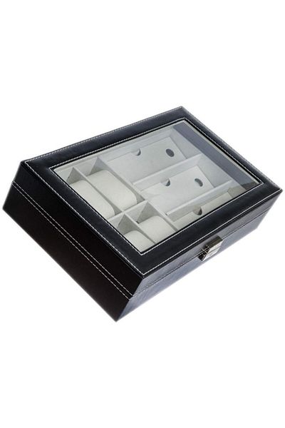 BLA BLA FOAM Box for 6 Watches and 3 Pairs of Glasses, Matte Black Model