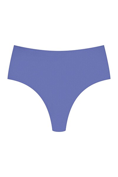ESOTIQ Chiloți de damă din poliamidă netedă, cu talie înaltă și pandantiv auriu la spate | Bosco